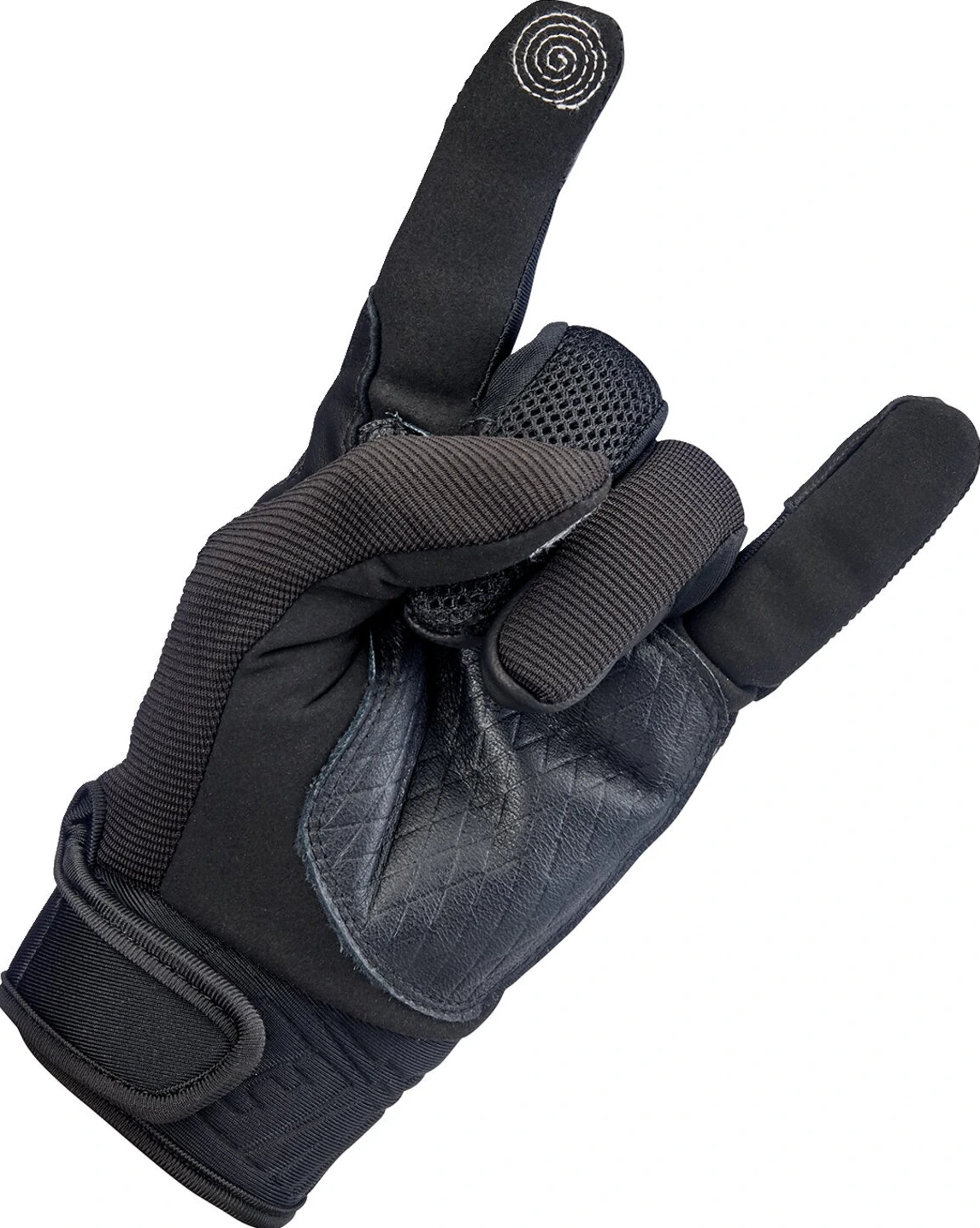 Biltwell Baja gloves, black out, XS
