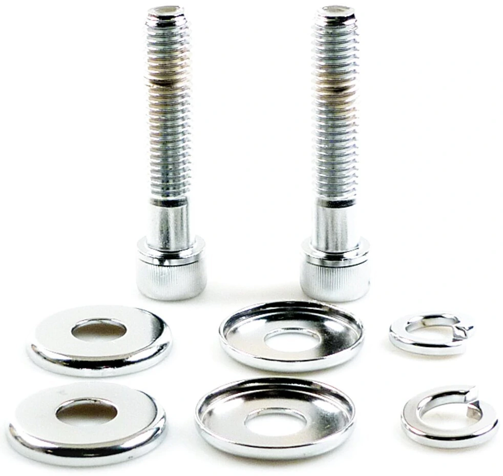 Riser bolt kit 1/2-13 x 2-1/2 inch allen, Silver, Chrome