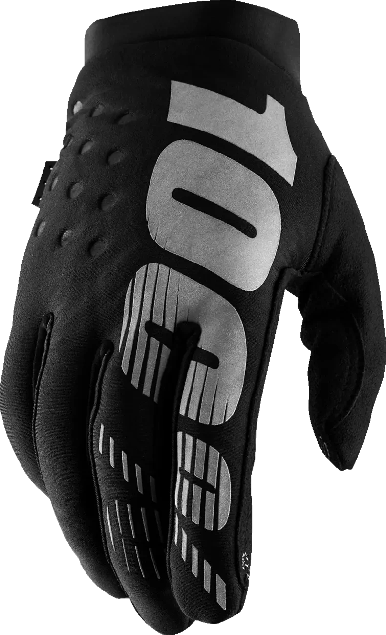 GLOVE WM BRISK BK/GY S