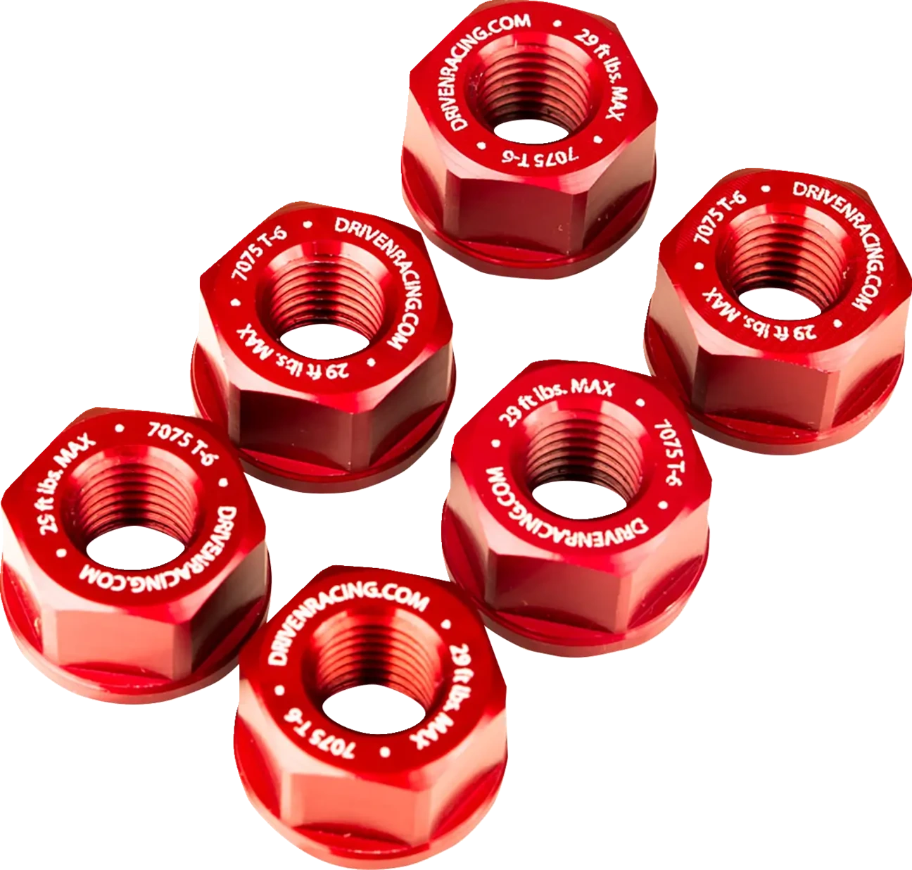 SPRKT NUT ALUM 10MM RED