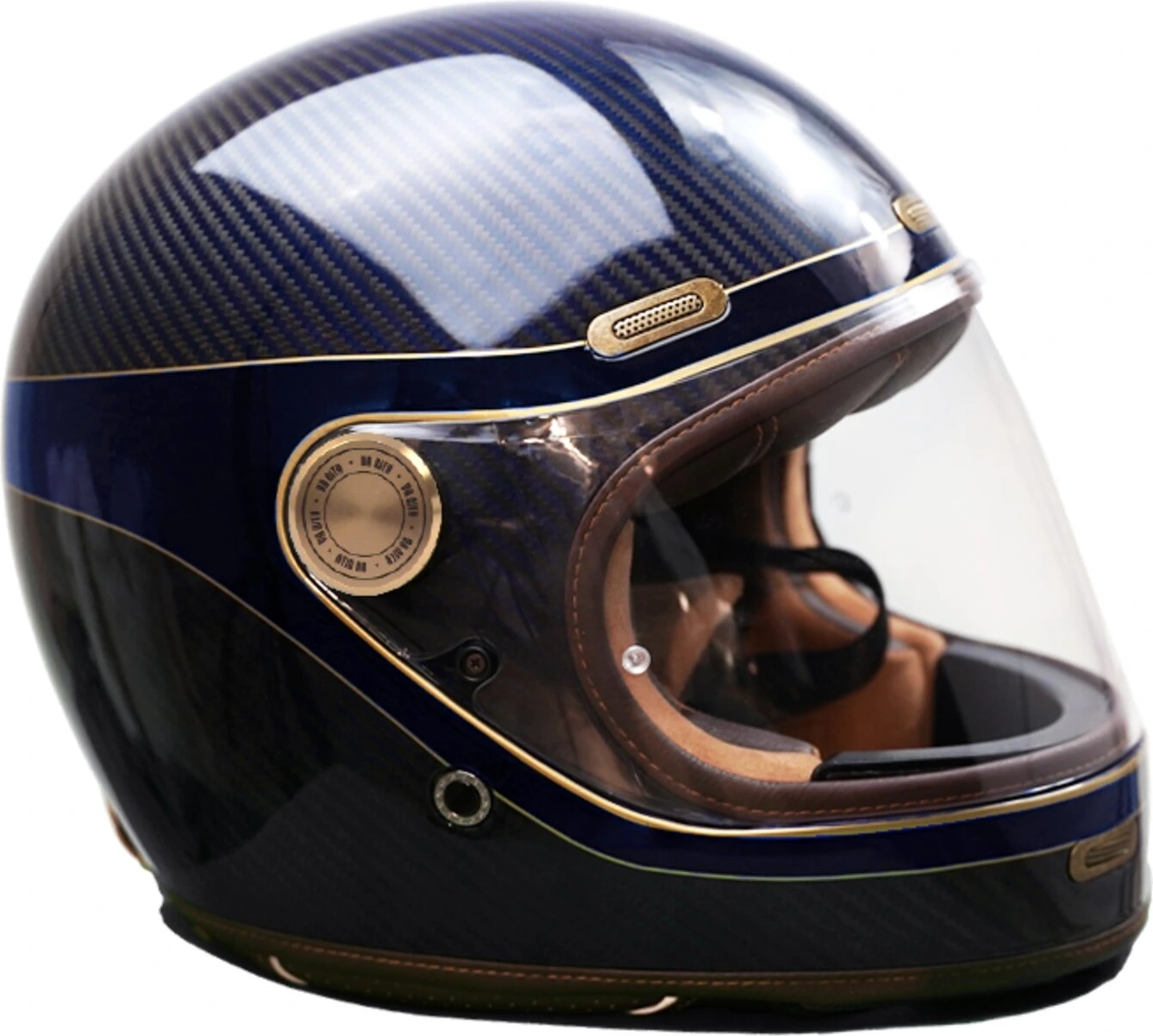 By City Roadster III helmet carbon golden, Blue, 2XL, Gloss