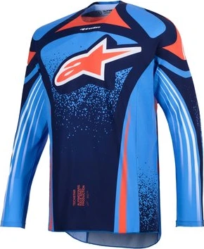 Alpinestars Jersey Techstar Nomur Navy/Orange/UCLA Blue, M