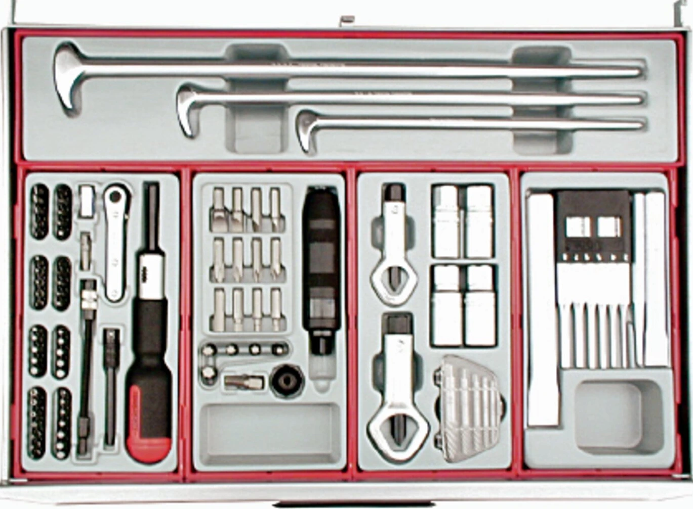 Teng Tools, HD-master kit tool chest with tools, Gray, 670 mm