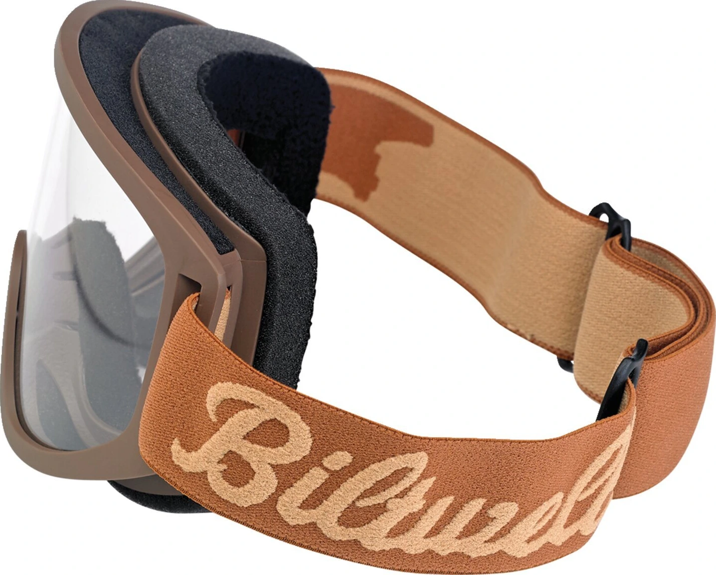 Biltwell Moto 2.0 Script goggles, chocolate Brown