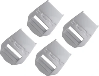 TCX PU Buckle Receivers Comp Evo/Pro 2.1/Pro 1.1/X-Mud white