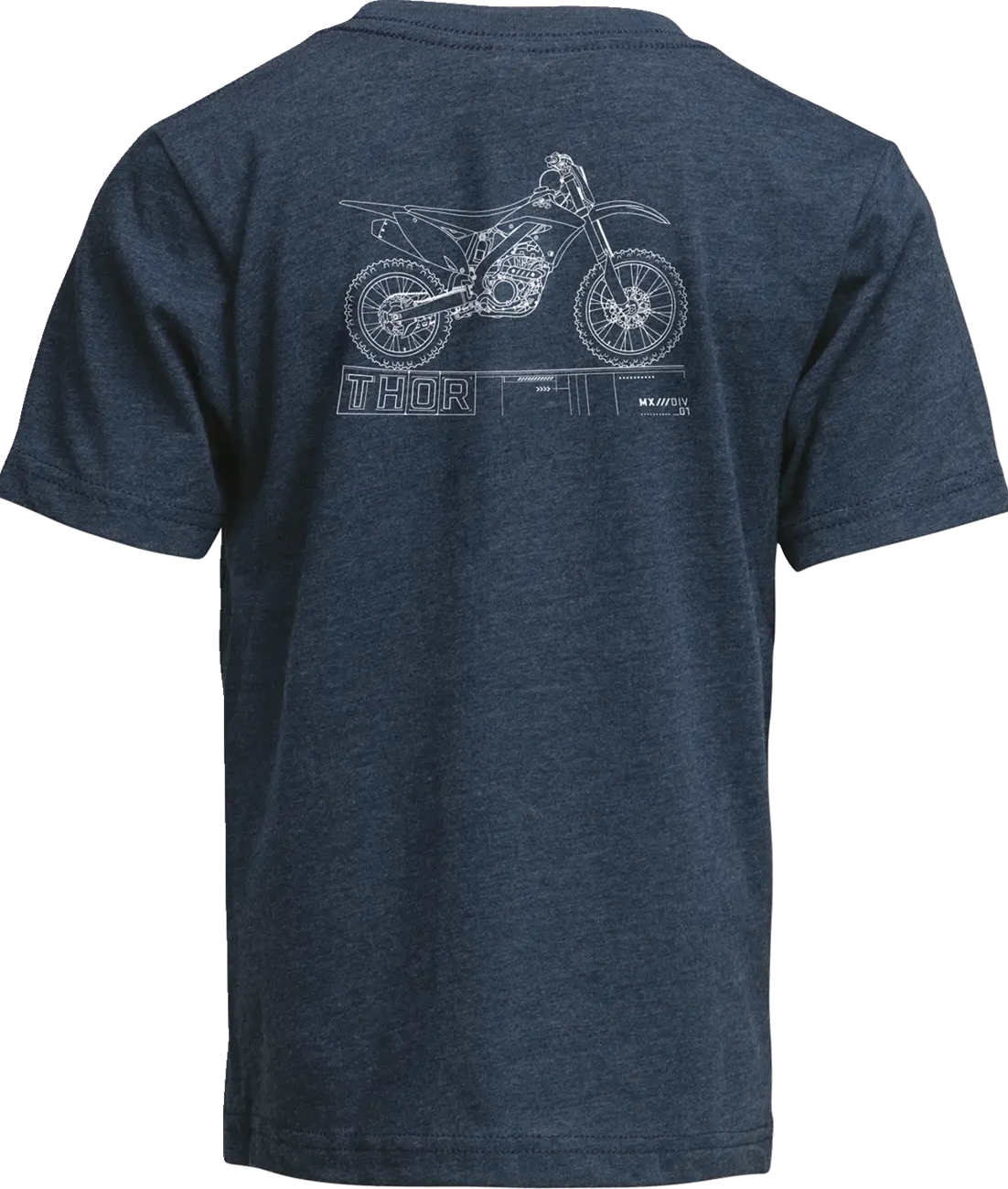 TEE YTH BLUEPRINT NAVY XS