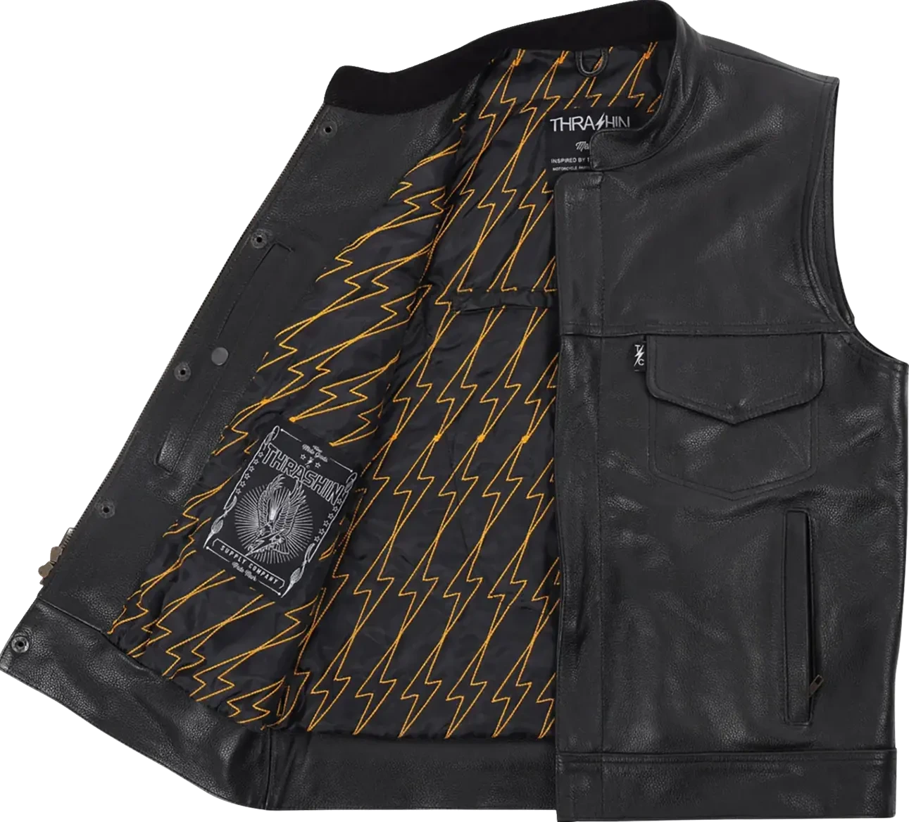 VEST MULHOLLAND LEATHER LARGE