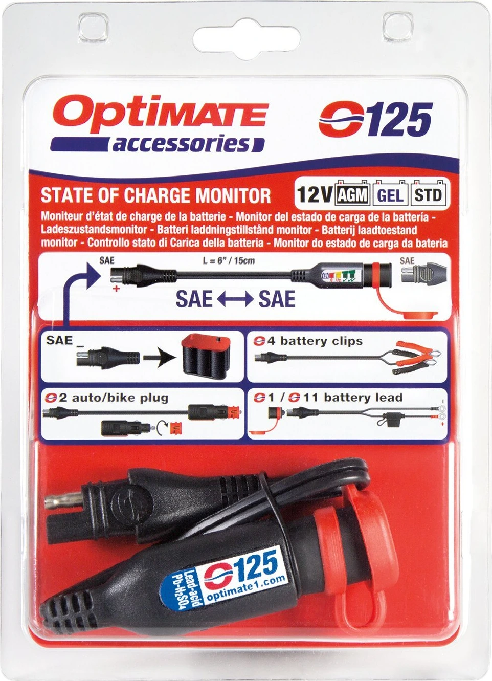 Tecmate OptiMATE Monitor O-125 cable