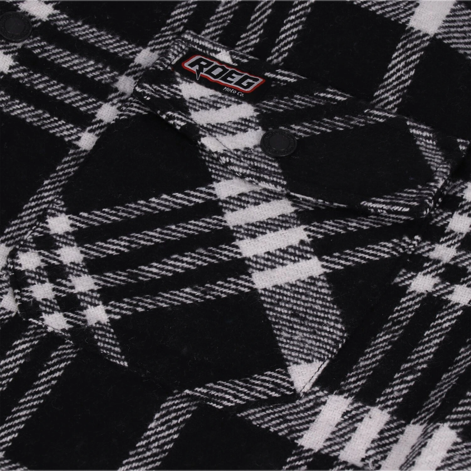 Roeg Blaze Flannel shirt, Black, S
