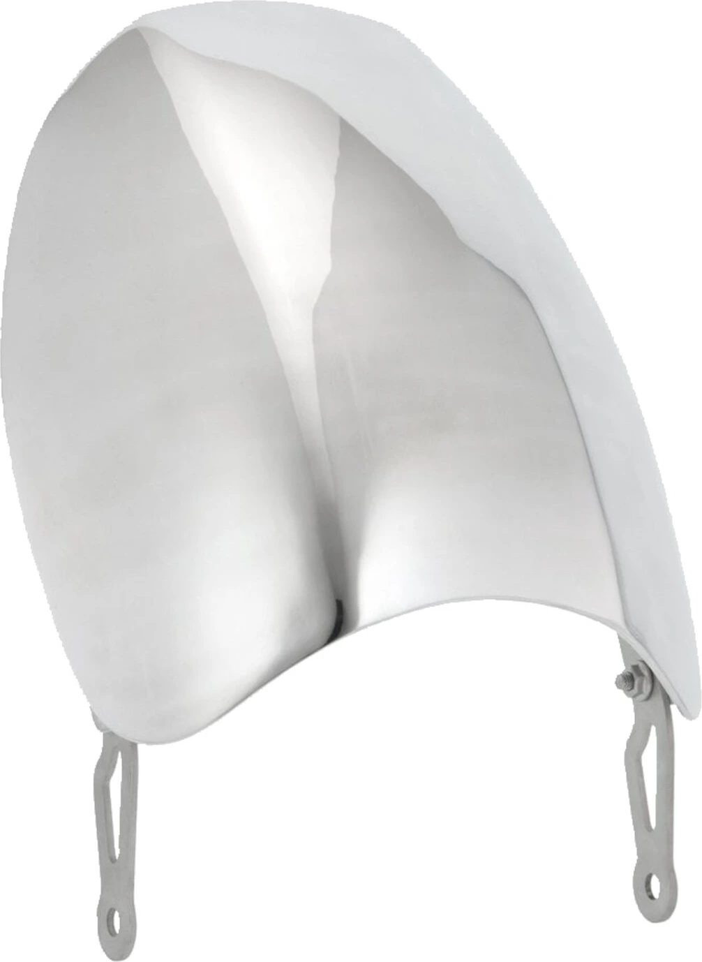 Motone Airblade screen, aluminum. Quicksilver, Polished