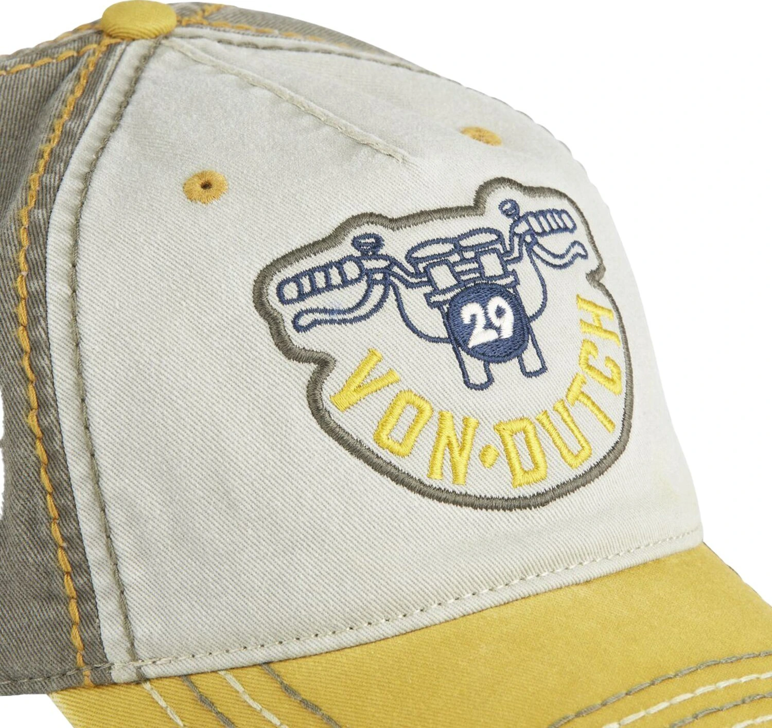 Von Dutch Baseball retro cap handle, Khaki