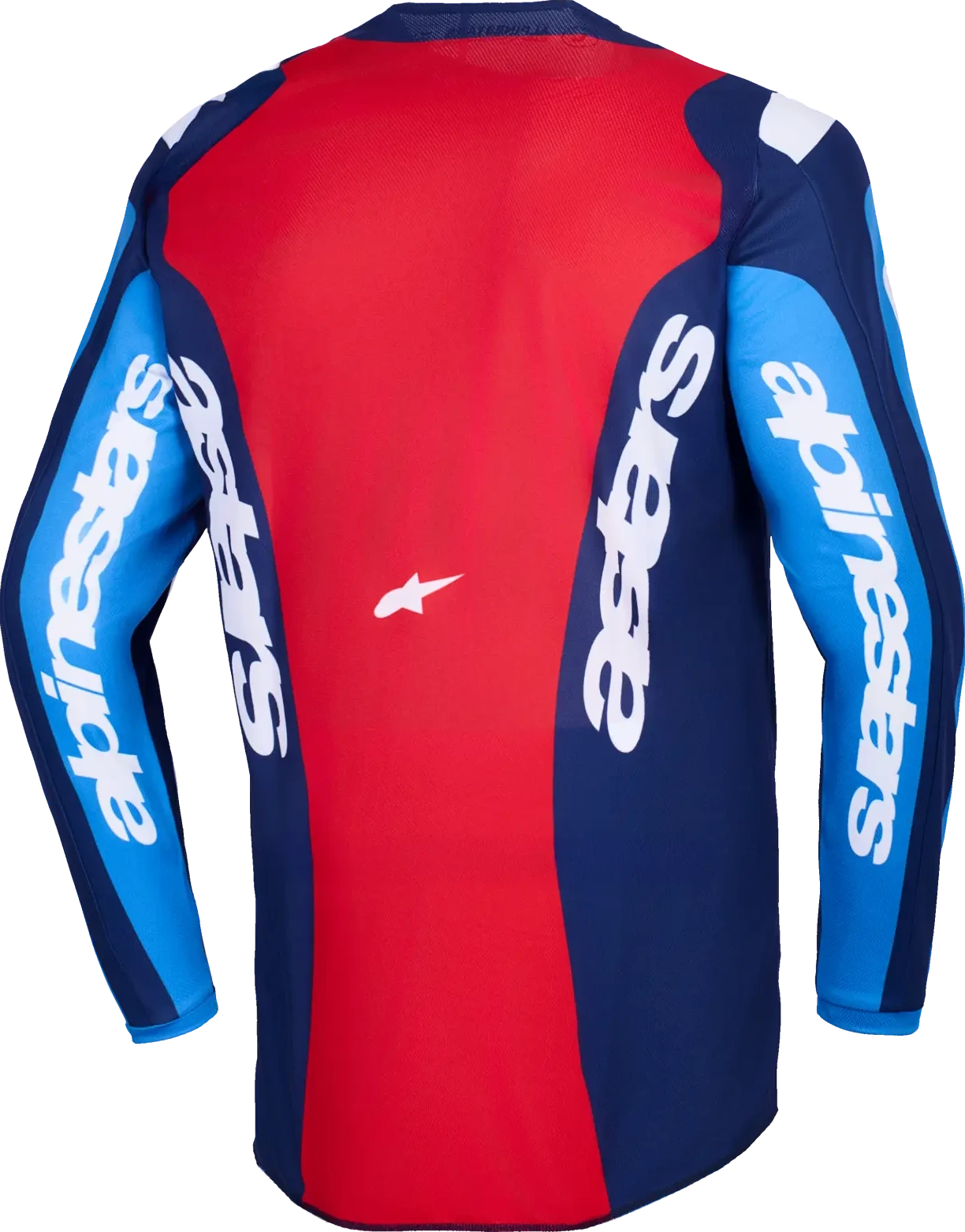 JERSEY FLUID GRID BLUE/RED L