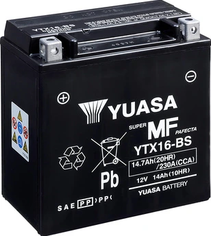 Yuasa Аккумулятор YTX16-BS (cp) with acidpack (3)