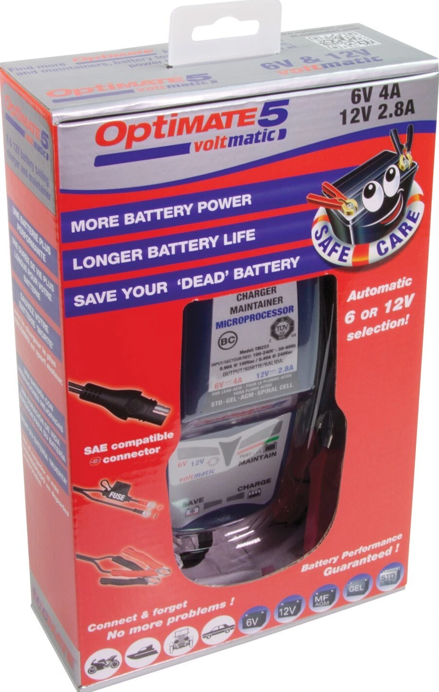 Tecmate OptiMATE 5, Volt Matic 6/12V battery charger