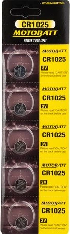 Motobatt CR1025 3.0V ličio baterija (5 vnt.)