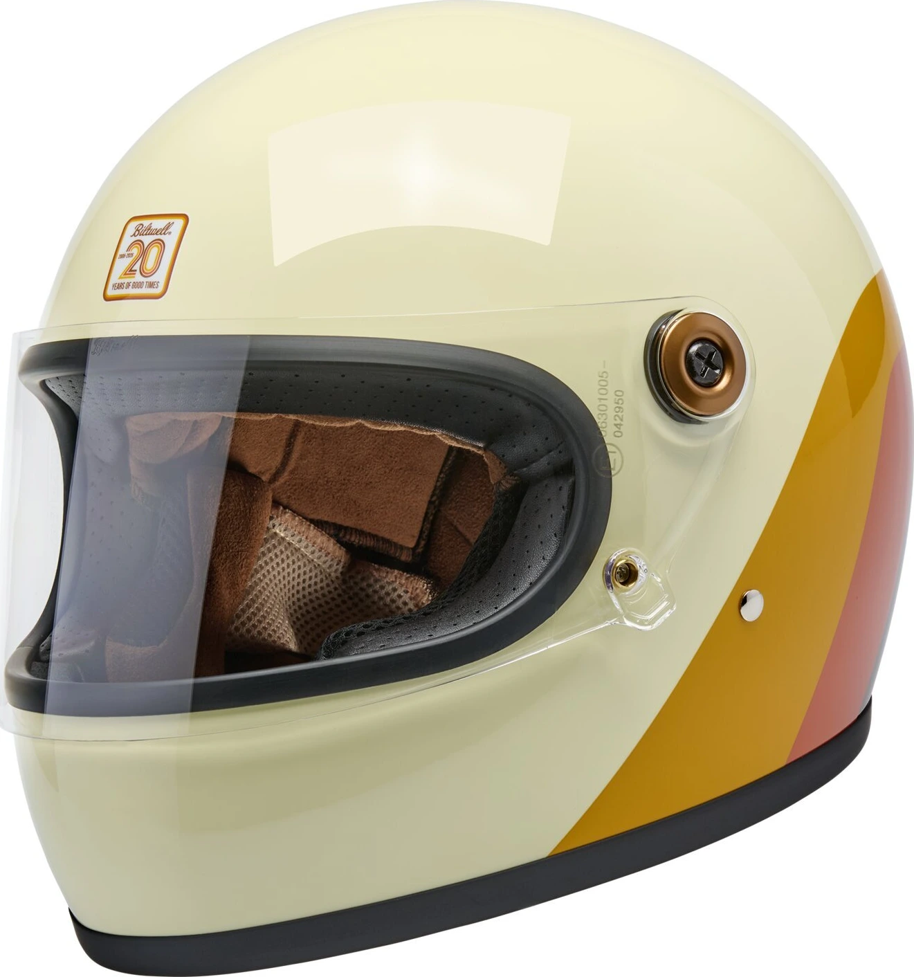 Biltwell Gringo S helmet, 20th anniversary Beige, XS, Gloss