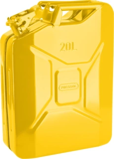 Pressol, metal jerrycan. Yellow, 20 liter