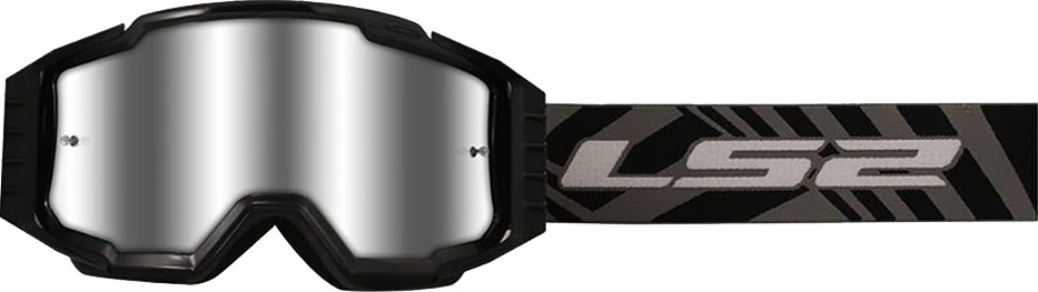 LS2 CHARGER PRO GOGGLE - Black/Silver Visor