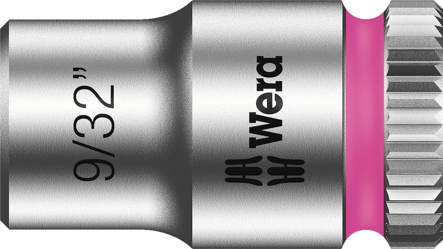 Wera Zyklop 1/4" socket - US sizes 9/32", 23 mm, Chrome
