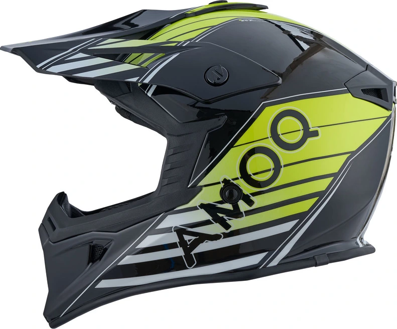 AMOQ Meteor V2 Helmet Axis Black/Yellow glossy, XS