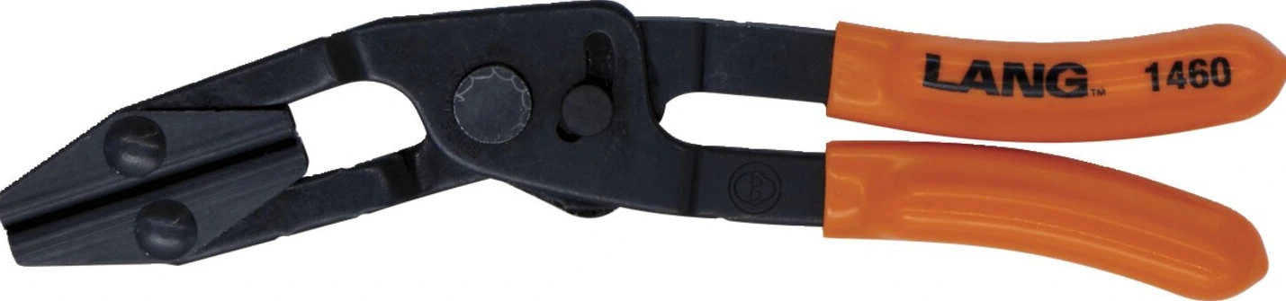 Lang Tools, kampiniai žarnų užspaudimo replės. Mažos, 0 mm