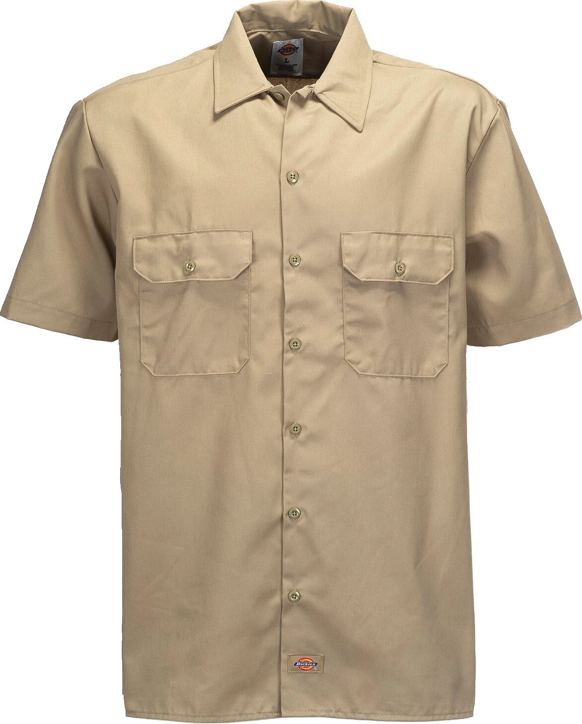 Dickies Short sleeve work shirt, Khaki, 2XL