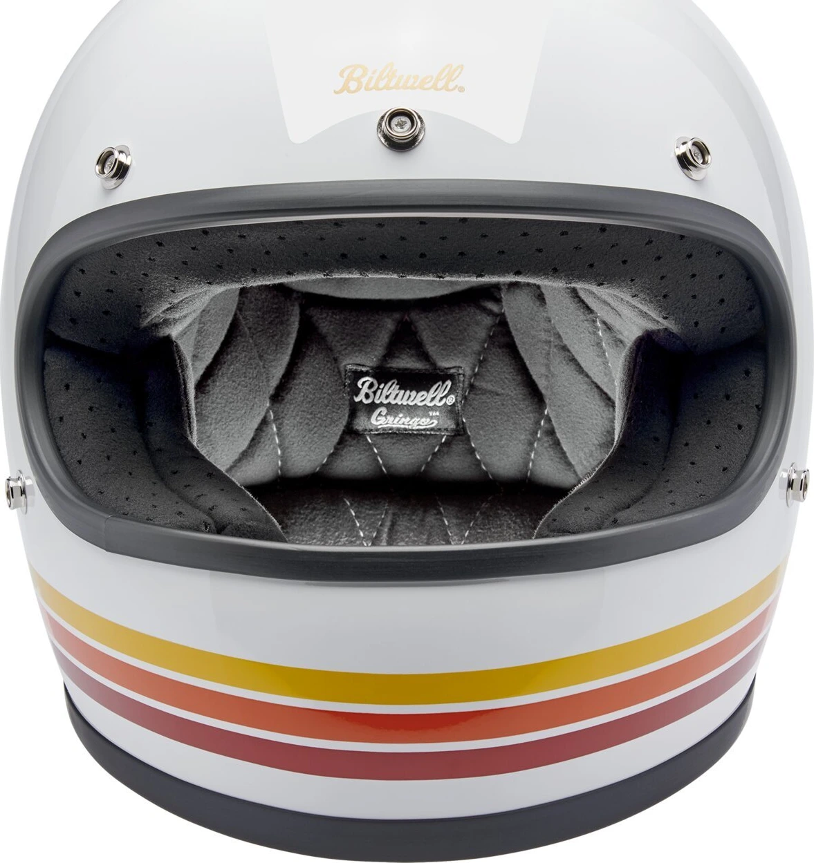 Biltwell Gringo helmet, sunset spectrum White, S, Gloss