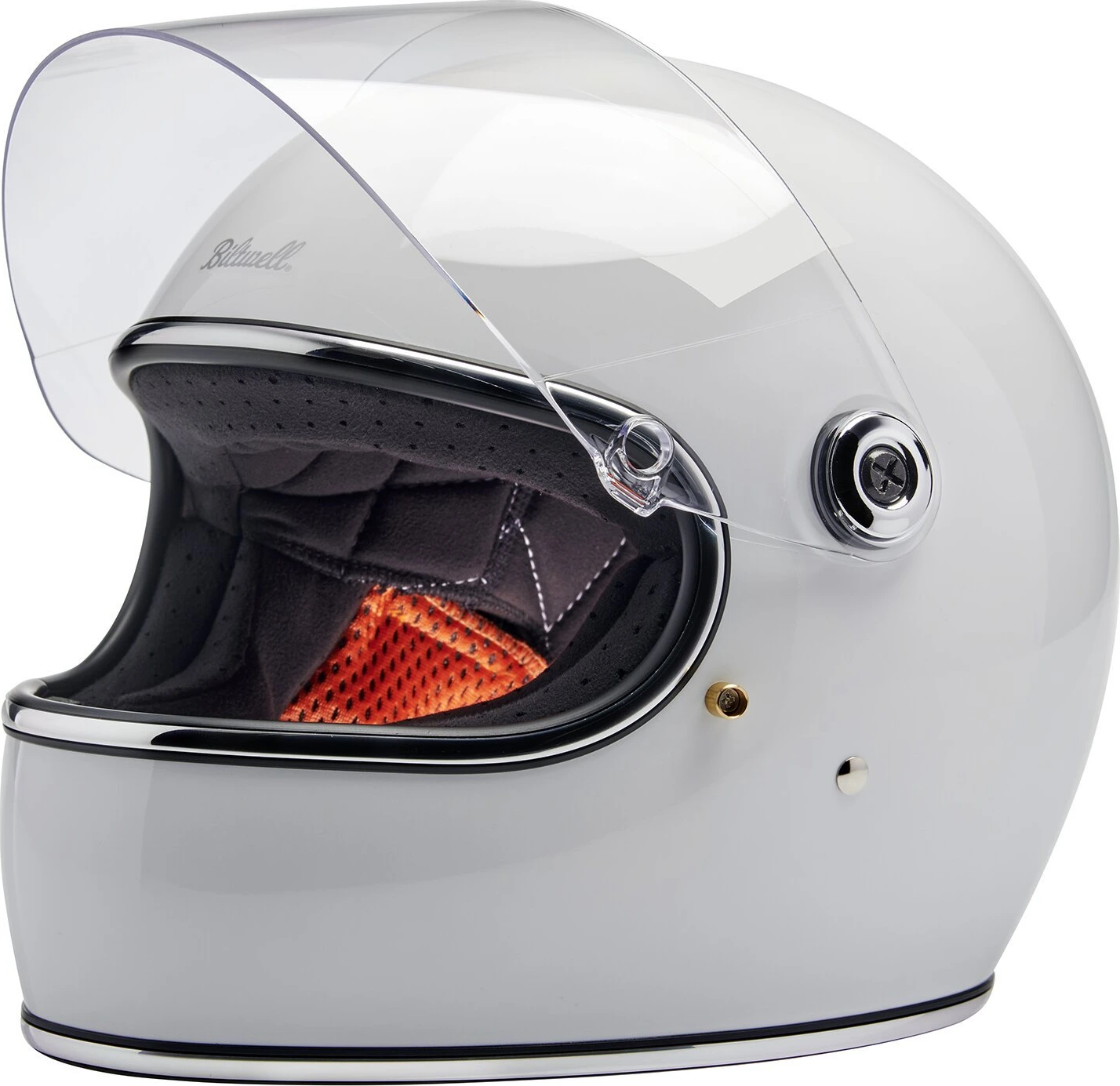 Biltwell Gringo S helmet, White, XS, Gloss