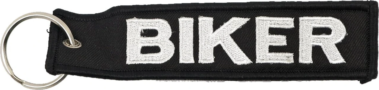 Key ring Biker, Black, white