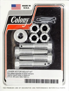 Colony lower motor mount kit zinc