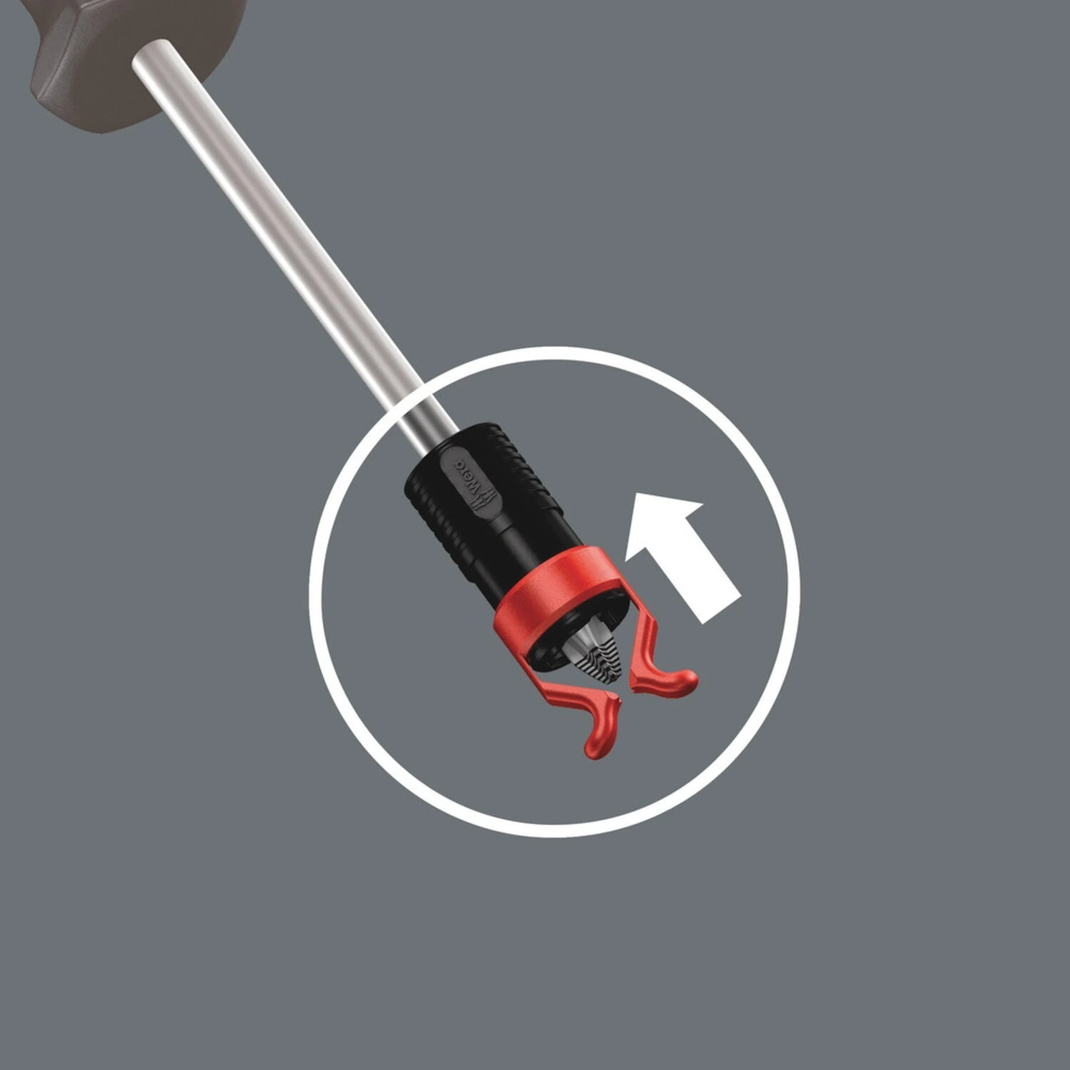 Wera Screw-Gripper tvirtinimas prie atsuktuvų ašmenų