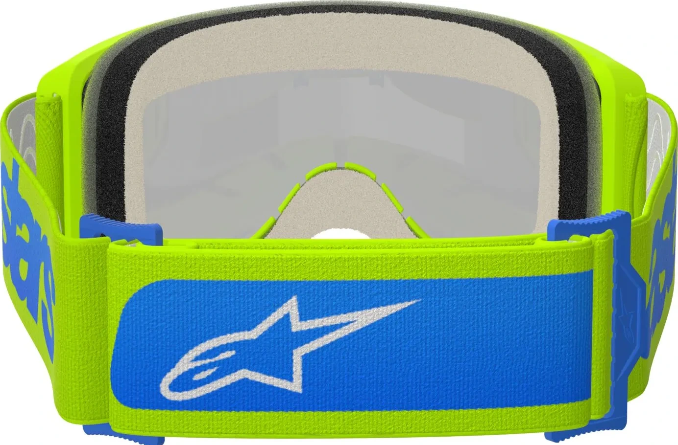 GOGGLE VISION 5 BLAZE YLW/BL MIRROR-BLUE