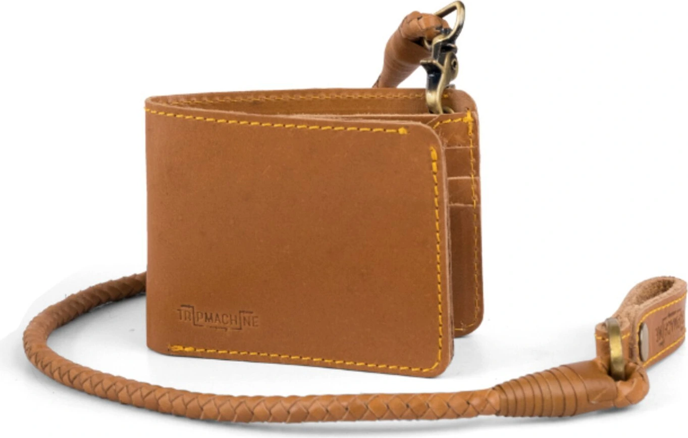 Trip Machine Guitarists wallet, vintage tan