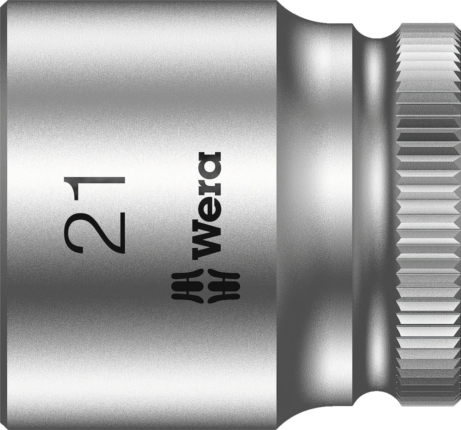 Wera Zyklop 3/8" socket - Metric 21.0, 21 mm, Chrome