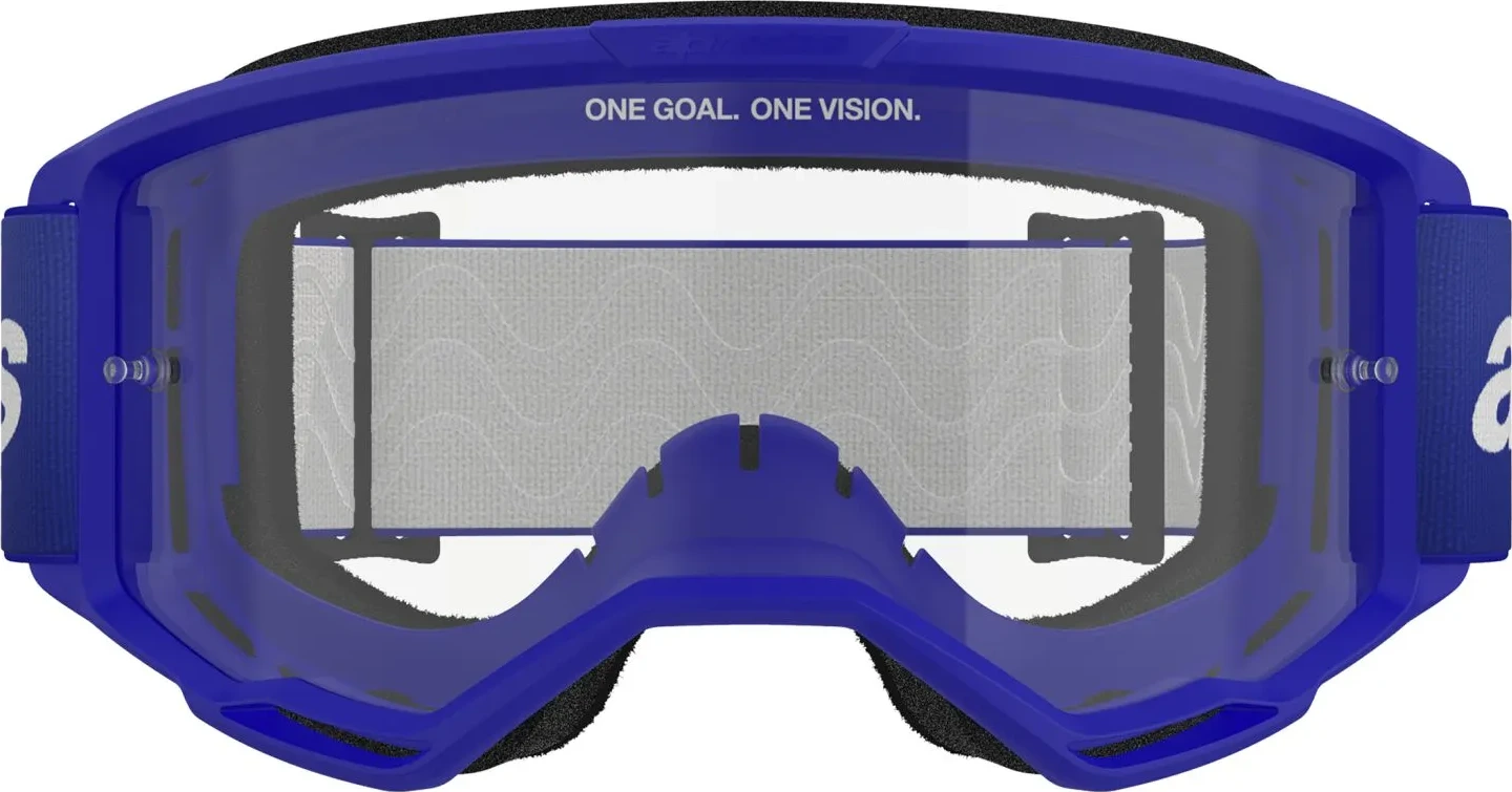 GOGGLE VISION 3 WORDMARK BLUE CLEAR