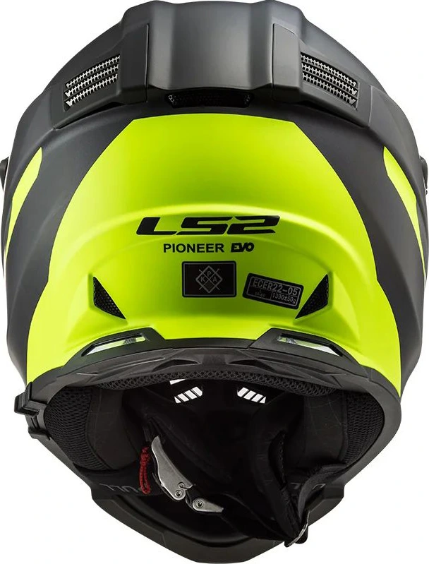 LS2 MX436 PIONEER EVO TROPHY helmet - 3XL, Black H-V Yellow
