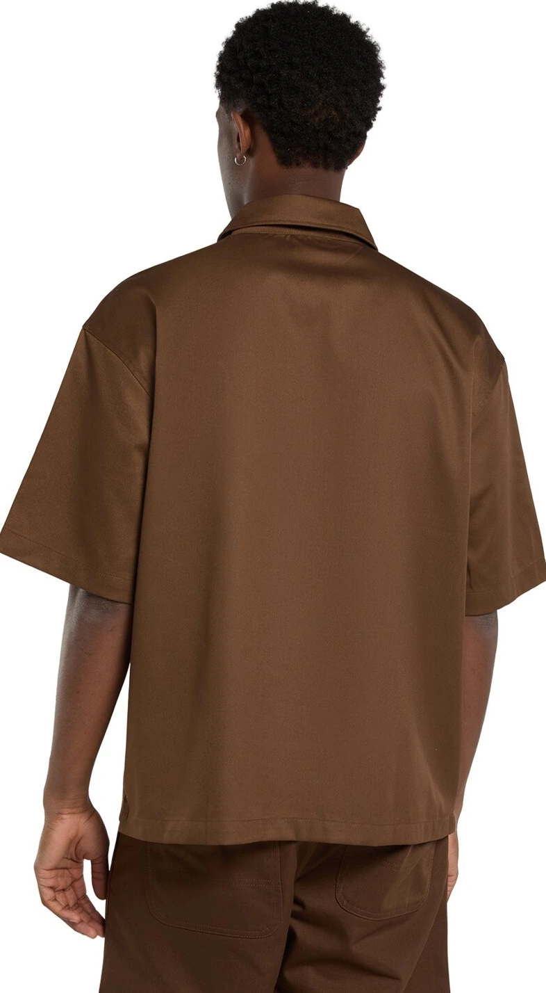 Dickies Cadiz QZ shirt, timber Brown, Brown, L