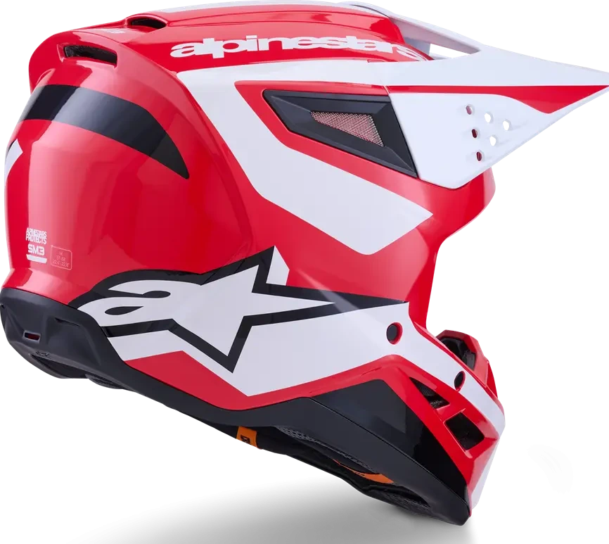 HELMET SM3 HEAT RED/WH/BLK XS