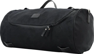 LongRide, roll bag waxed cotton wide. Black wax