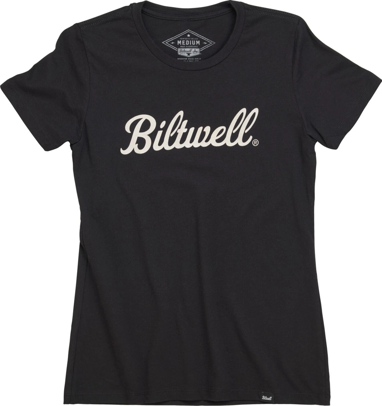 Biltwell Script female t-shirt, White, S