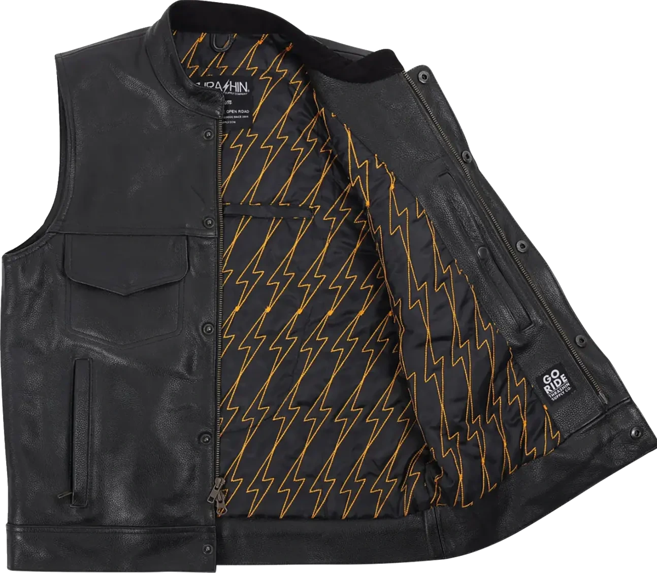 VEST MULHOLLAND LEATHER LARGE