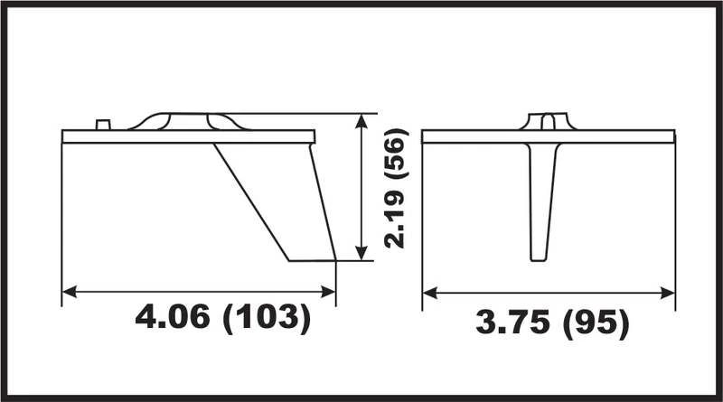 Anode alu Trim Tab Honda/Yamaha 20-50HP