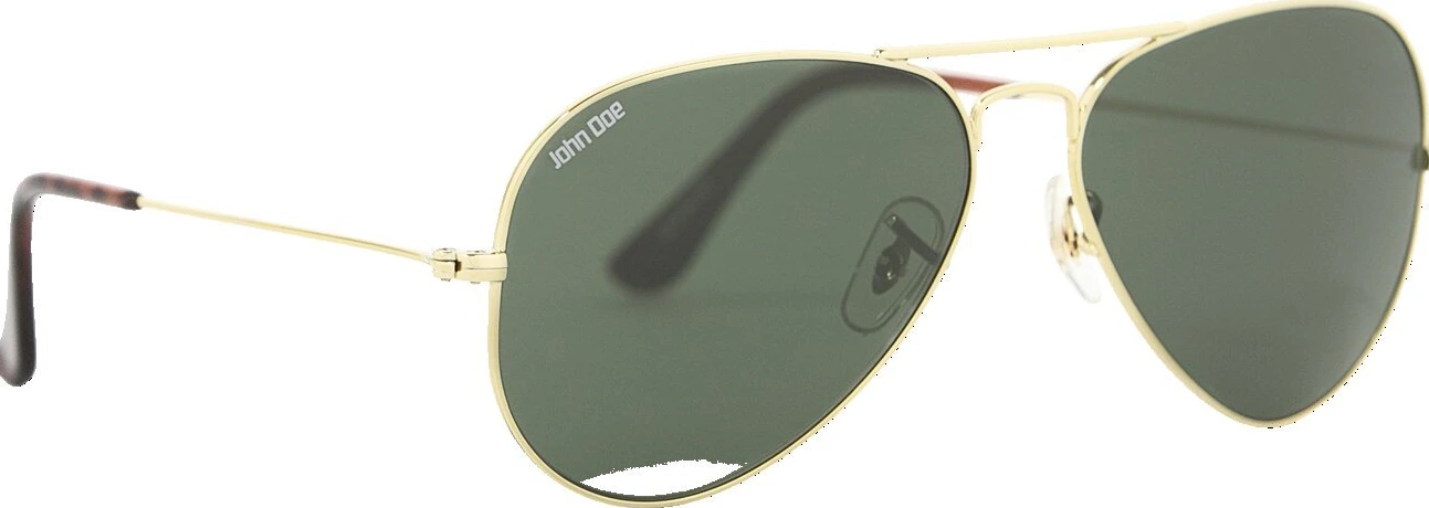 John Doe Aviator sunglasses, Gold, shiny