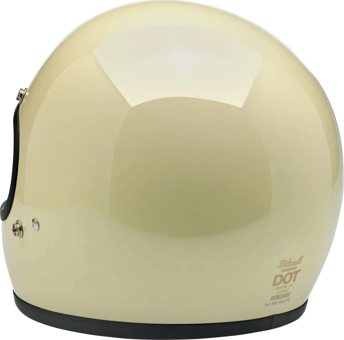 Biltwell Gringo helmet, vintage White, White, S, Gloss