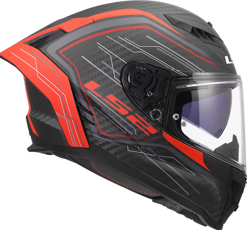 LS2 FF807 DRAGON SUBIC Helmet - 3XL, Red