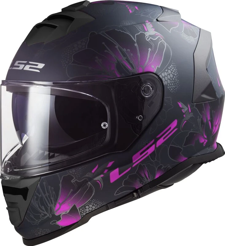LS2 FF800 STORM II BURST helmet - XL, Matt Black Pink