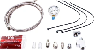 Feuling, remote oil pressure gauge kit. Stainless