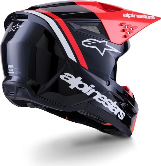 Alpinestars Helmet S-M3 Radium Black/Fluo Red/White, XS