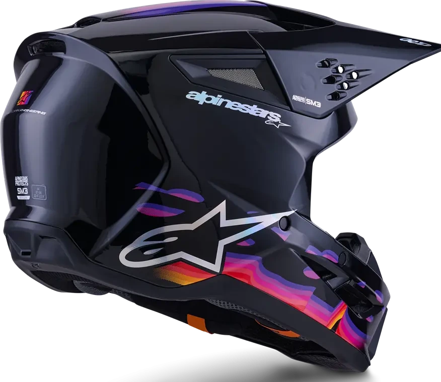 HELMET SM3 FORCE BLACK-GLOSS XS