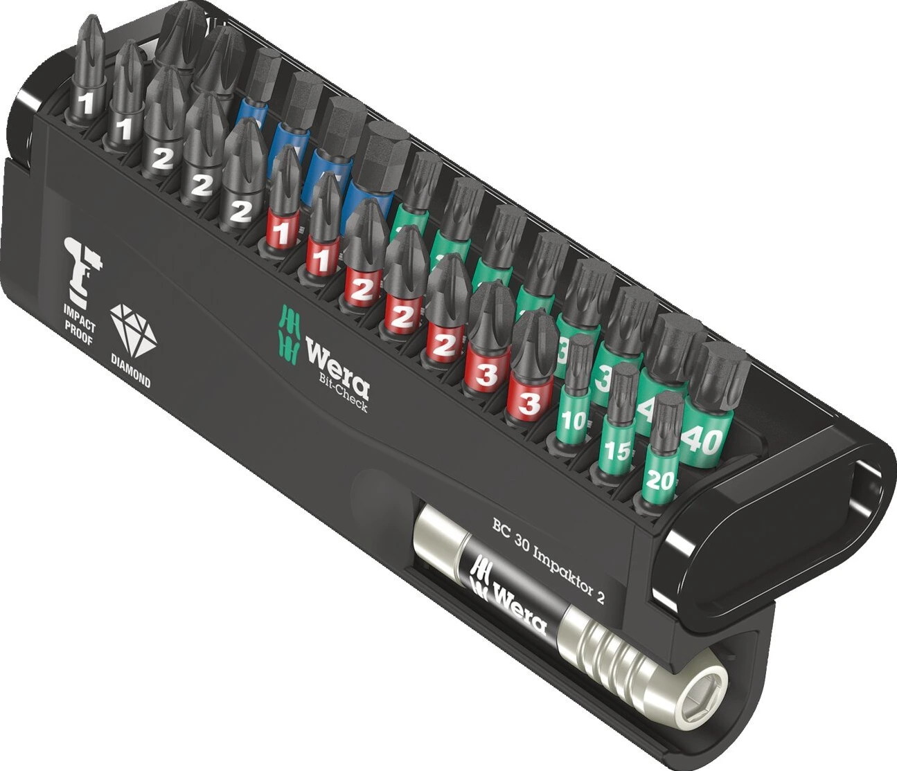 Wera bit-check 30 pcs. kit Impaktor 2